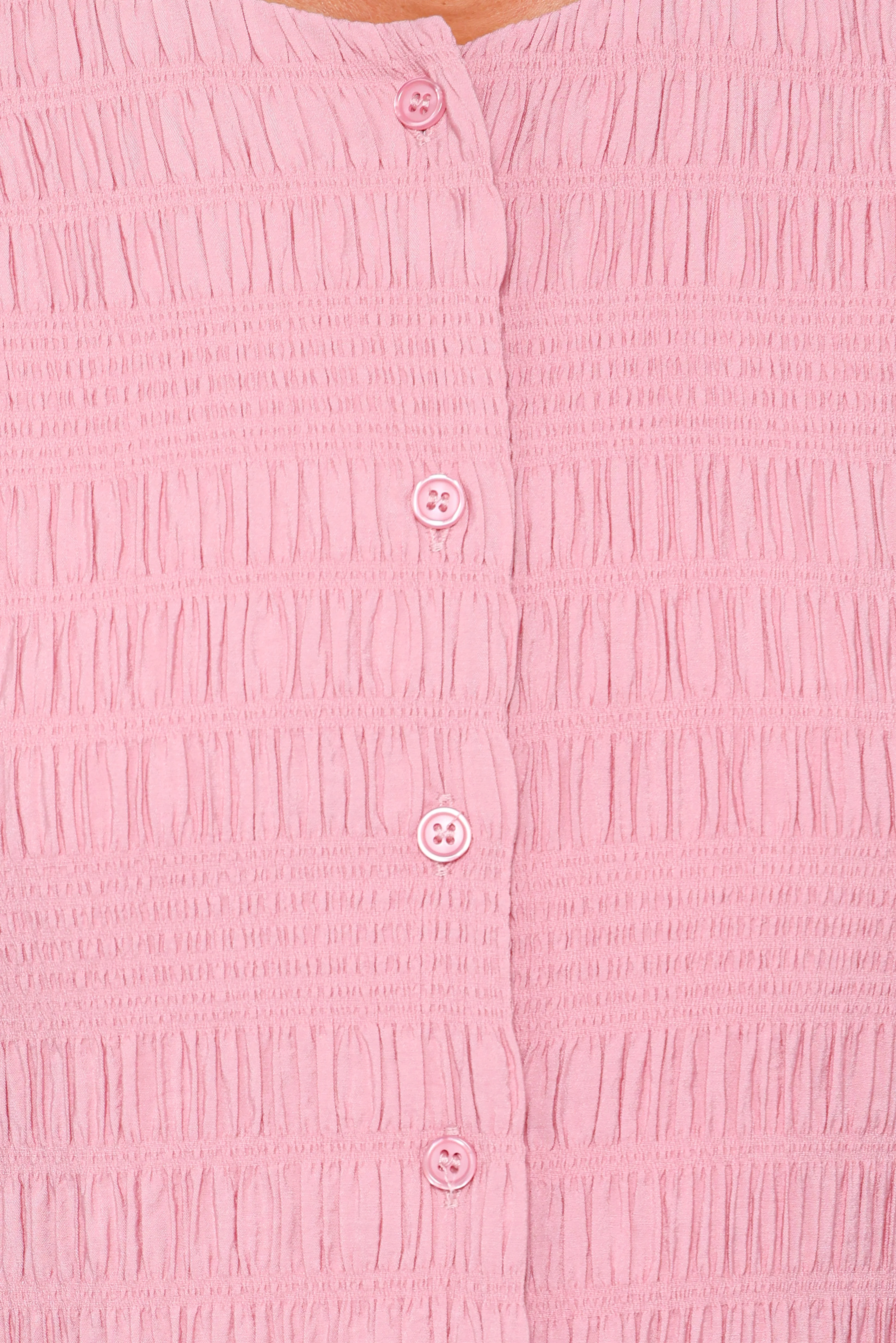 Amaya Long Sleeve Mini Dress - Pink