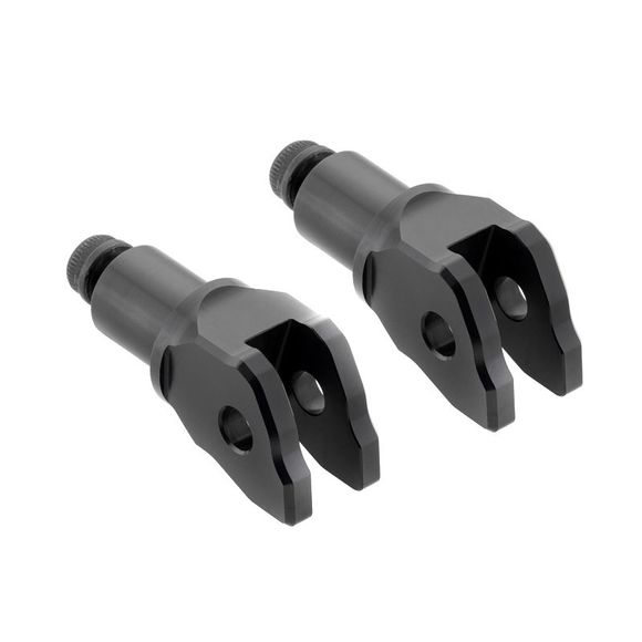 Rizoma Pilot Footpeg Adapter for Pro, B-pro, and Street Footpegs - BlackRef: RZ0077 / PE852B