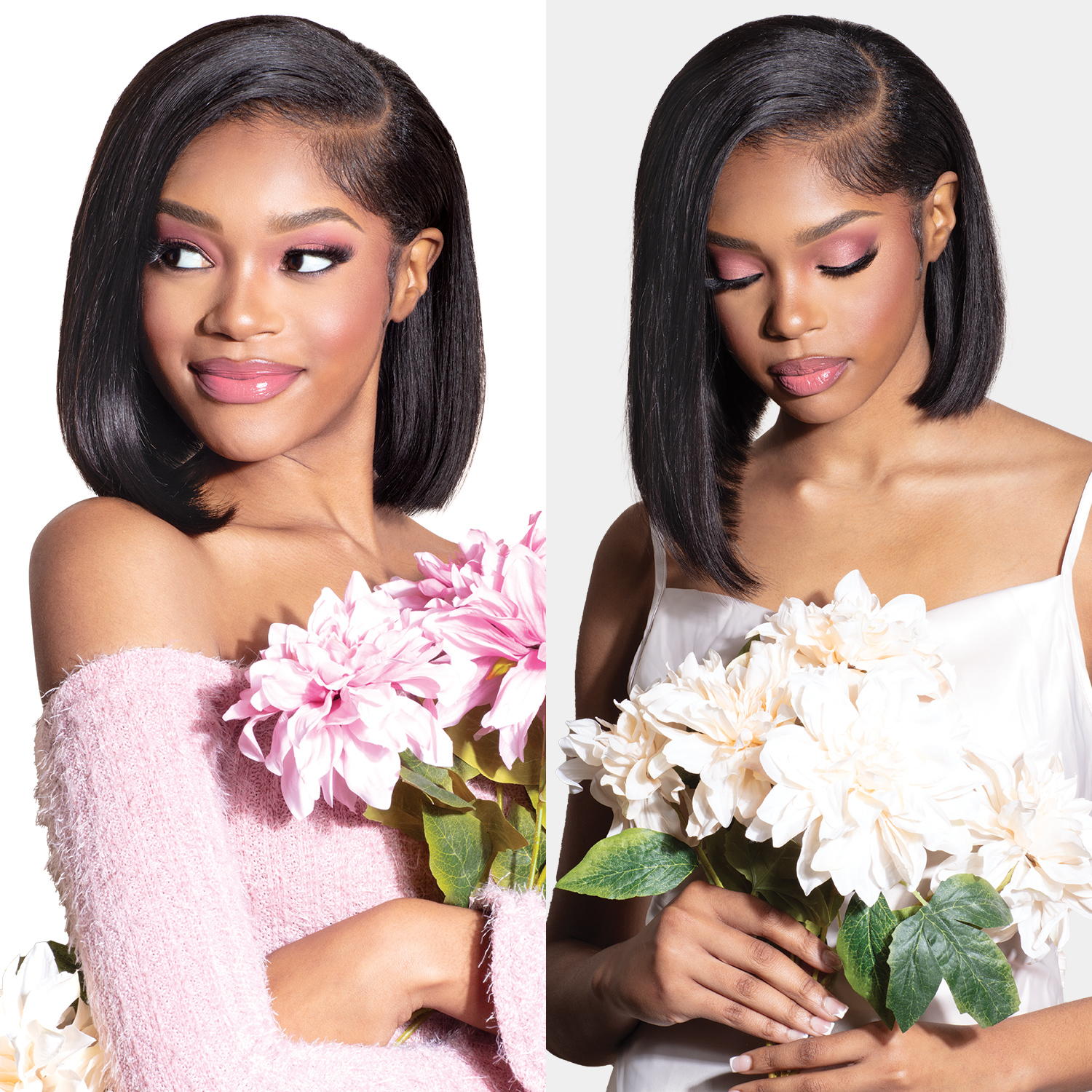 Shake-N-Go Human Hair Weave Dahlia HD Lace Closure 4X4 Yaky 12