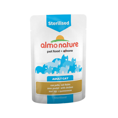 Almo Nature - Sterilised - Chicken Wet Food - 30 x 70g