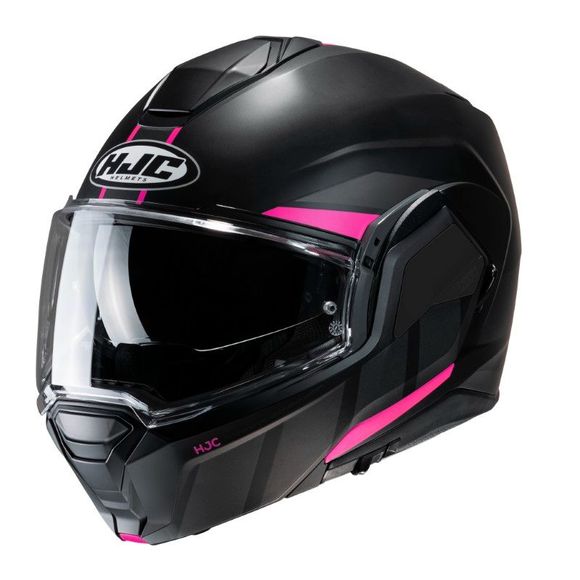 Casque modulable HJC I100 - BEIS - Noir / RoseRef : HJ1038-C53788