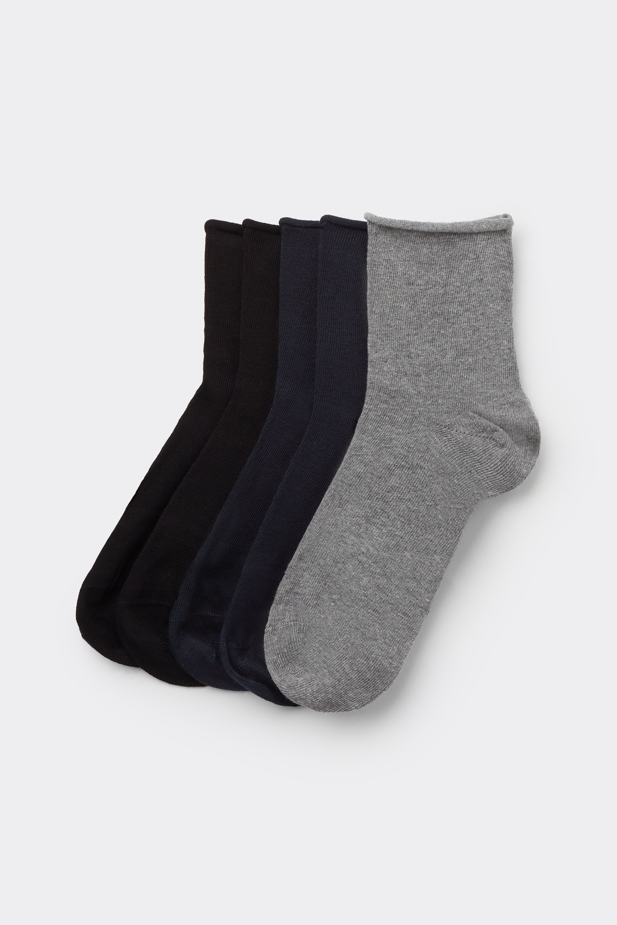 5 Pairs of Hemless Cotton Short Socks