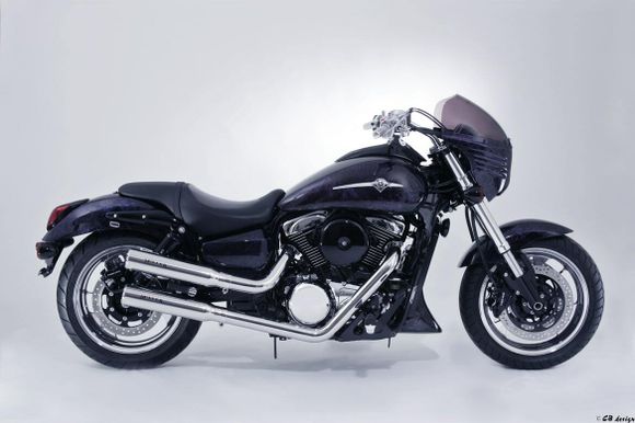Miller Exhaust Complete Line Black Slashcut TipRef: Mil01255A / Ka-Vn1516R-X42.09