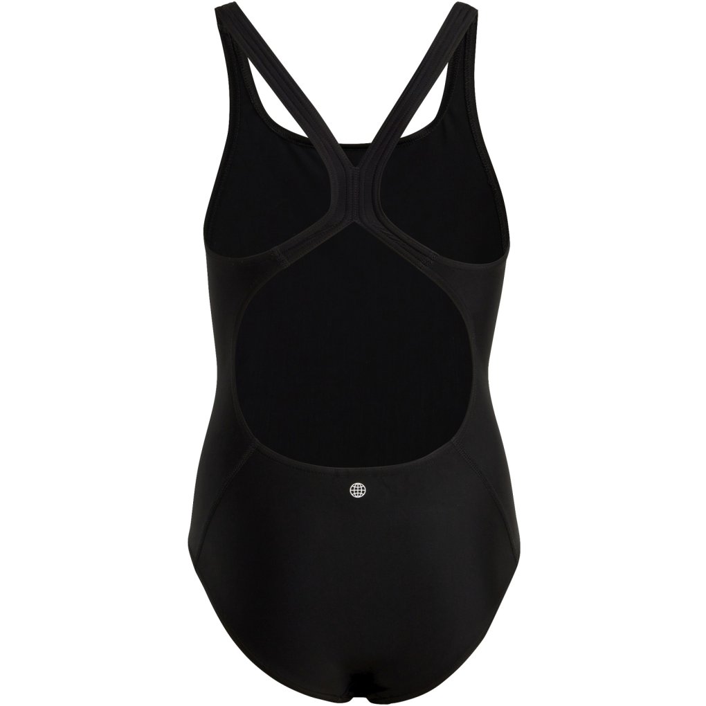 adidas Solid Small Logo Swimsuit Kids - black/white HR7477