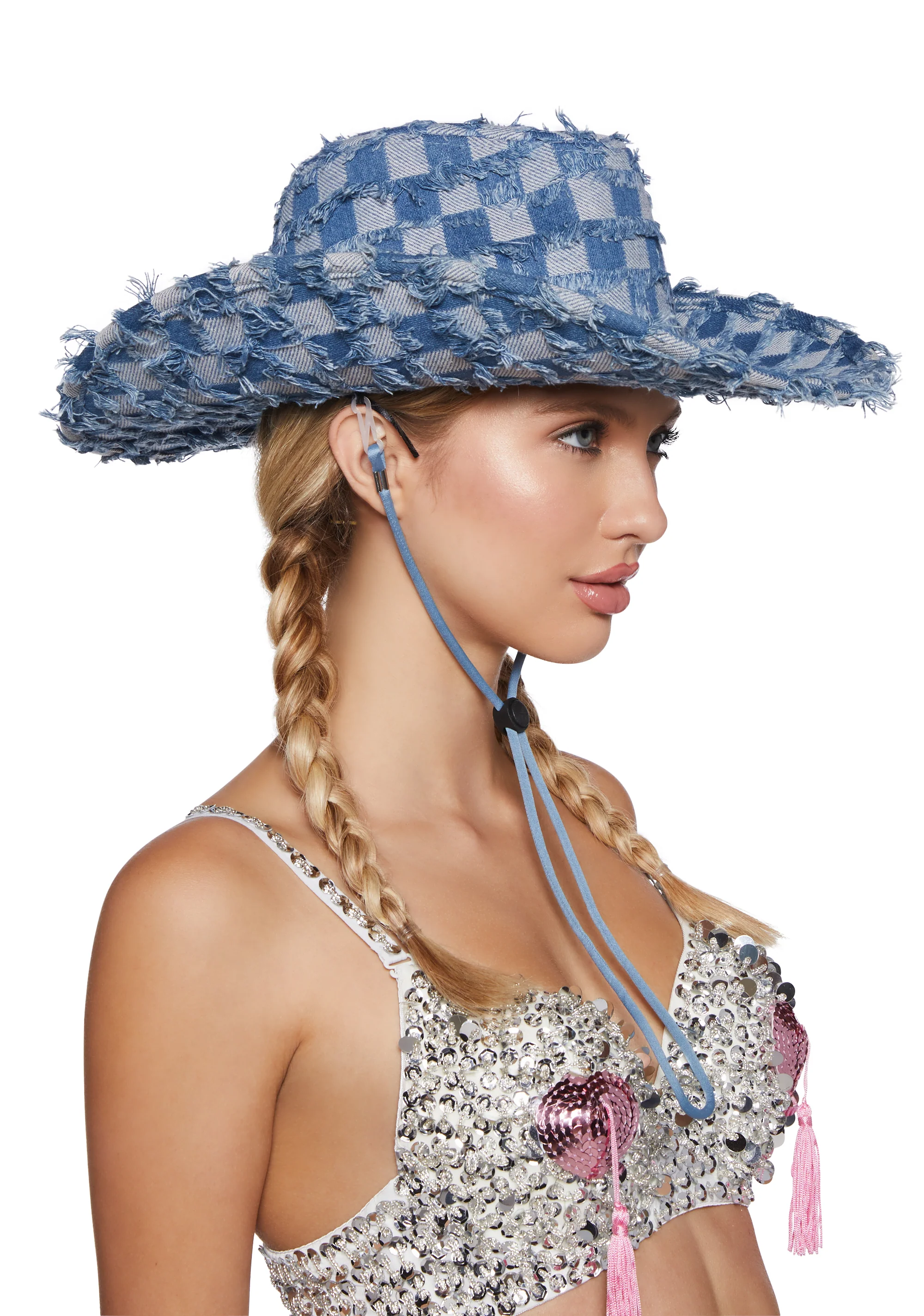 Pop Rodeo Denim Cowboy Hat