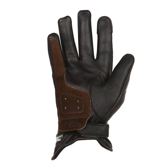 Helstons BENSON WINTER LEATHER Gloves - Black / BrownRef: HS0795