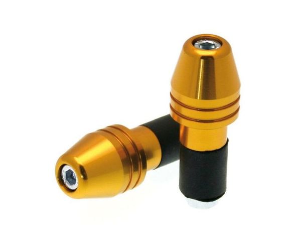 Bihr Rocket Handlebar Bar Ends Ø18mm Gold UniversalRef: Bi01108A / 1082552002