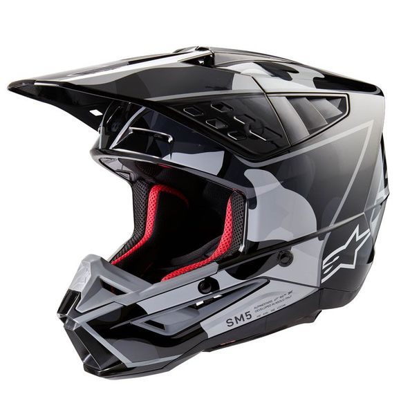 Alpinestars SUPERTECH S-M5 cross Helmet - ROVER 2 2023 - Black / GreyRef: AP3238