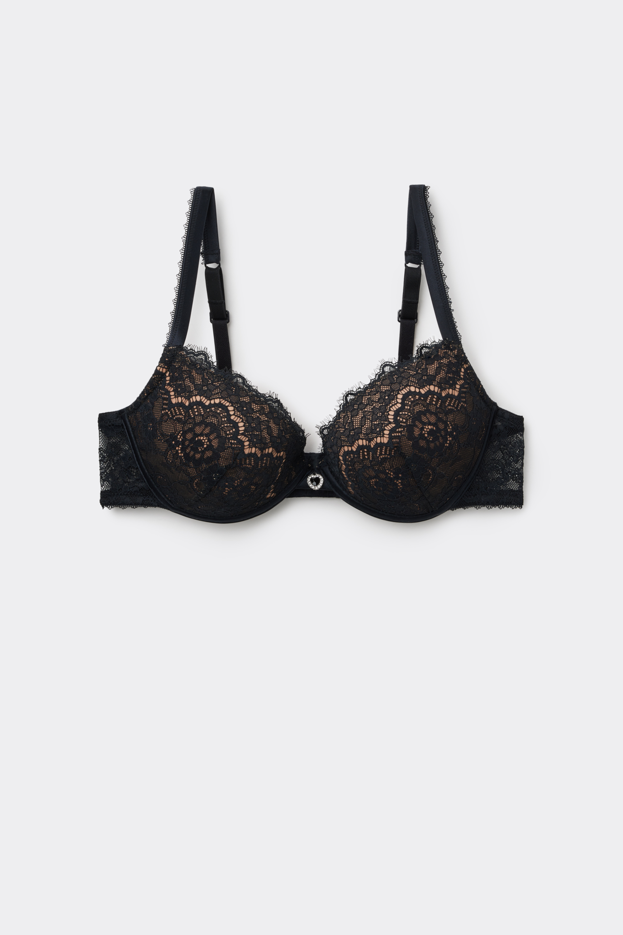Athens Dark Romance Lace Push-up Bra
