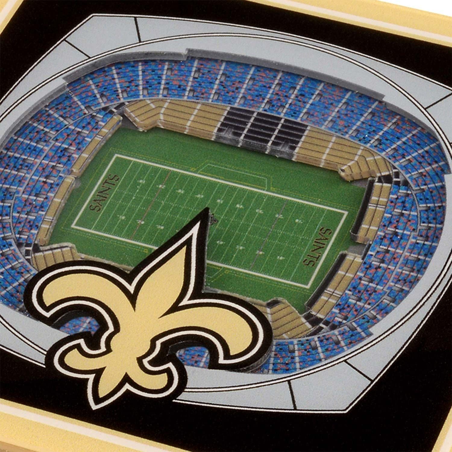 New Orleans Saints YouTheFan 3D NFL Stadium Coasters (2-Piece)