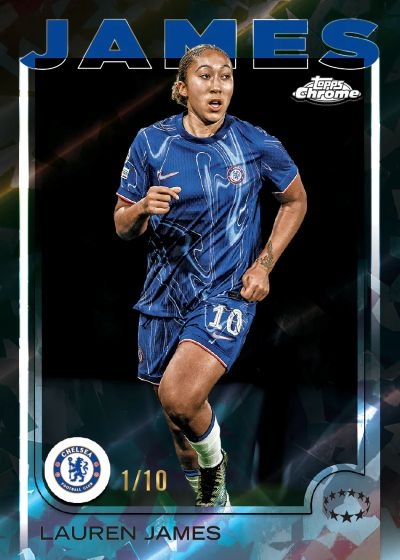 2024/25 Topps Chrome UEFA Women's Champions League Sapphire Edition Hobby Box