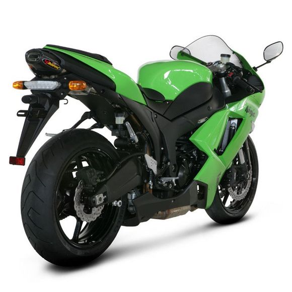 Akrapovic Titanium silencer with carbon tipKAWASAKI 600 NINJA ZX-6 R (ZX600P) - 2007 - 2008Ref: S-K6SO5-HACT / 18112944