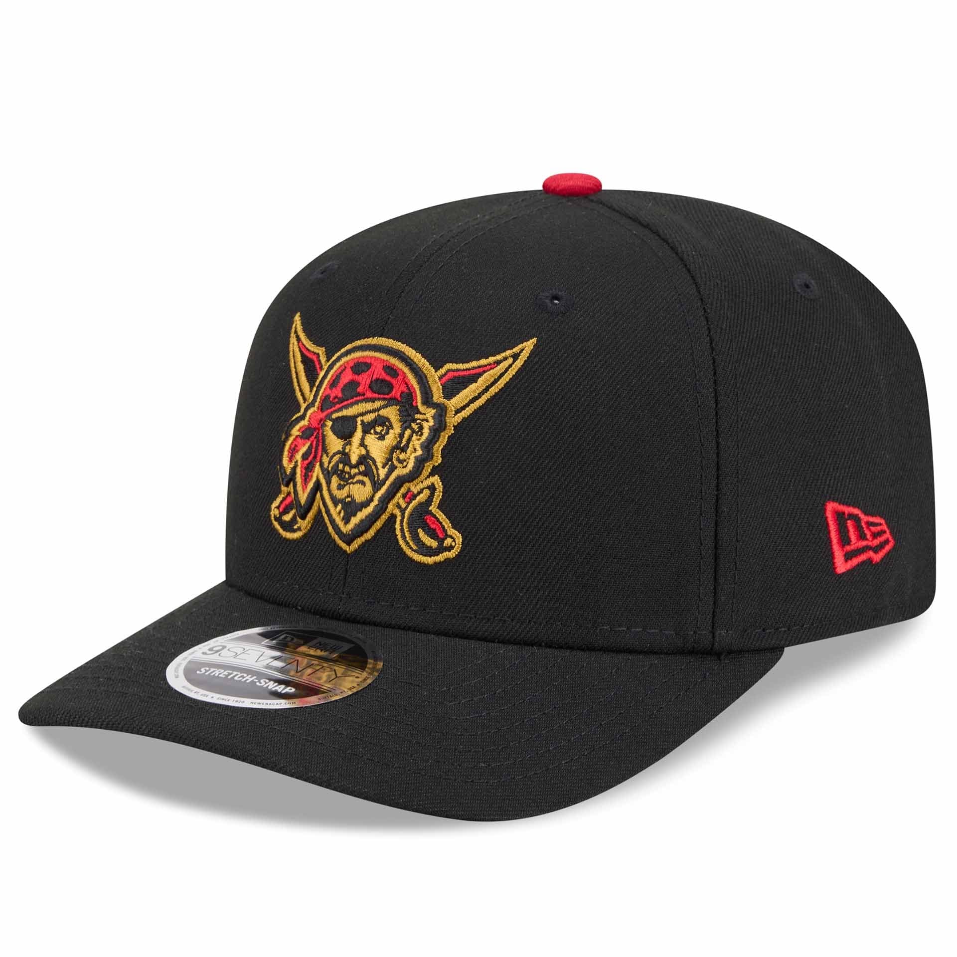 Pittsburgh Pirates MLB City Connect Stretch-Snap 9SEVENTY Pittsburgh Pirates Cap Black