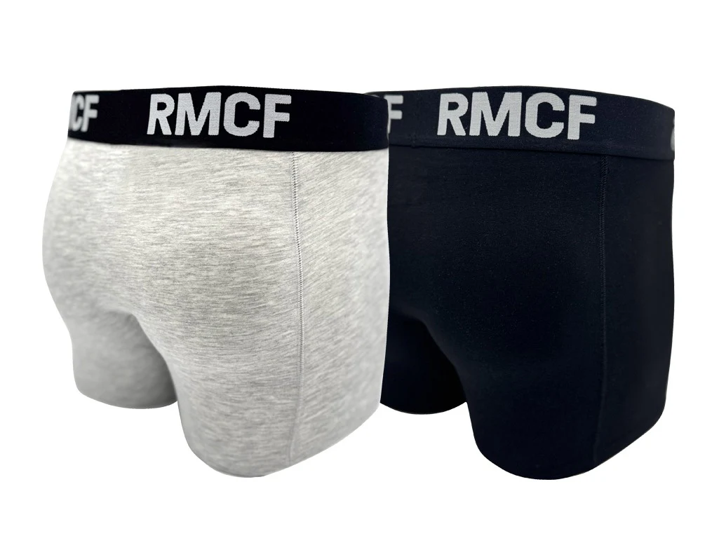 Mens 2 Pack Boxers Black/Grey