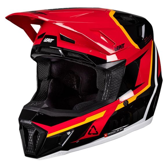 Cross Leatt 7.5 helmet with mask 2026 - Red / blackRef: LB1027