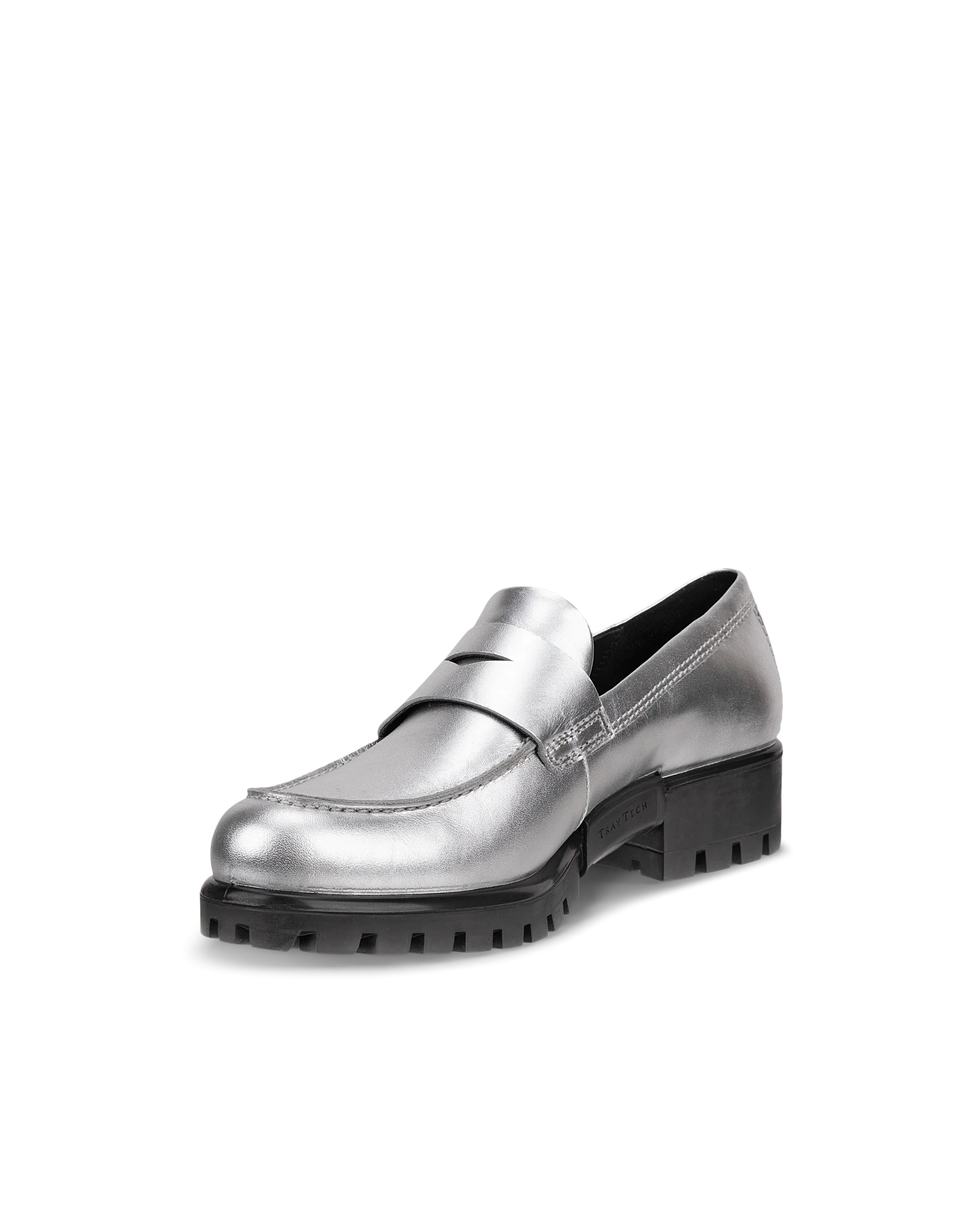ECCO MODTRAY W Damen Lederloafer Silber