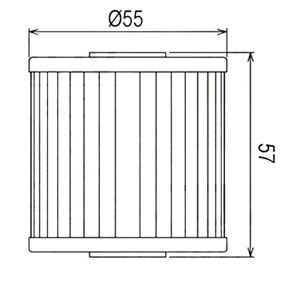 Filtre à huile HifloFiltro HF123 Type origineRef : H123 / HF123