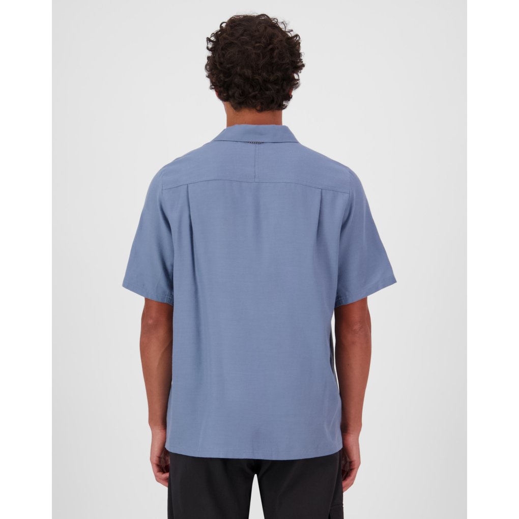 Mons Royale AT Merino Short Sleeve Shirt Men - horizon blue