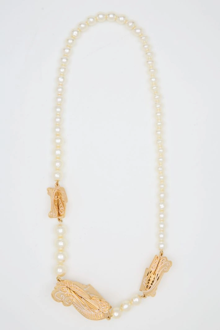 Necklace with geometric elements - GOLD