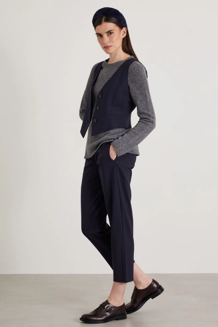 Slim-fit gilet - BLUE