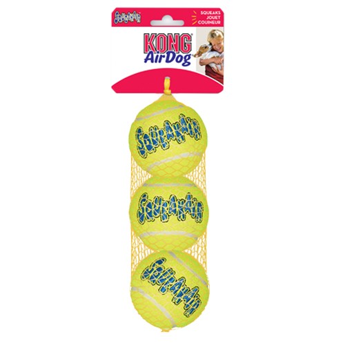 KONG AirDog Squeakair Ball - 6cm (M) - Pack of 3