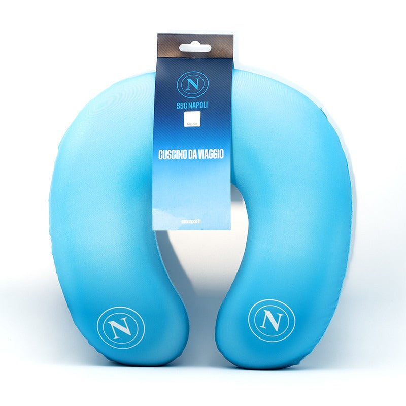 SSC Napoli sky blue travel pillow