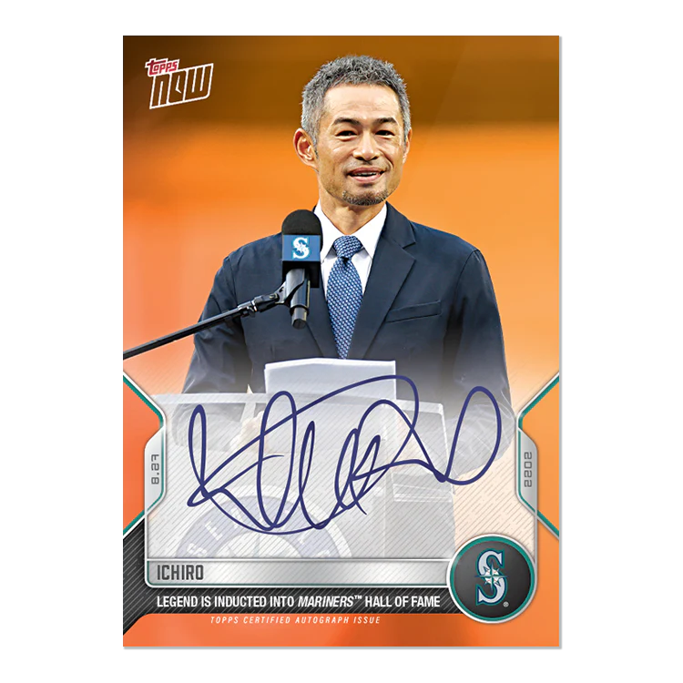 On-Card Auto # to 5 - Ichiro - 2022 MLB TOPPS NOW® Card 790D