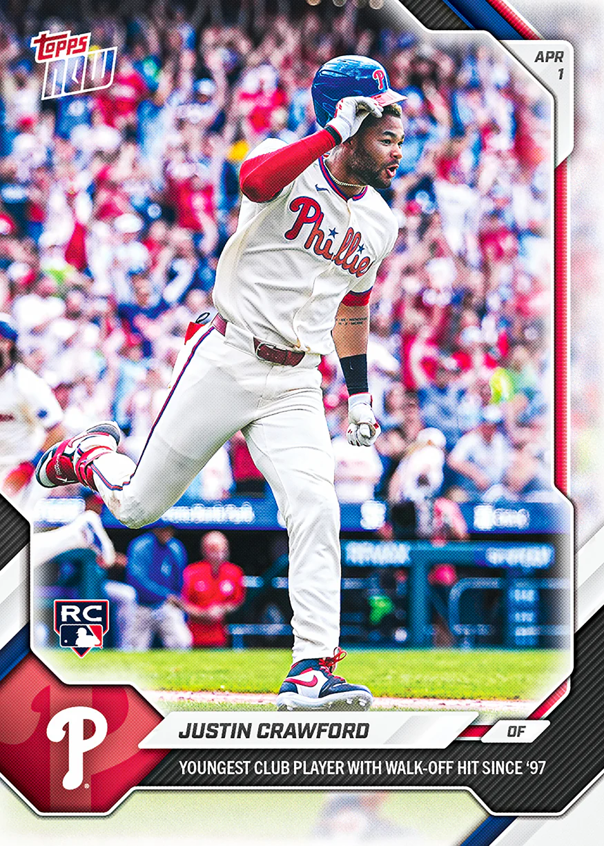Justin Crawford - 2026 MLB Topps NOW® - Card 39