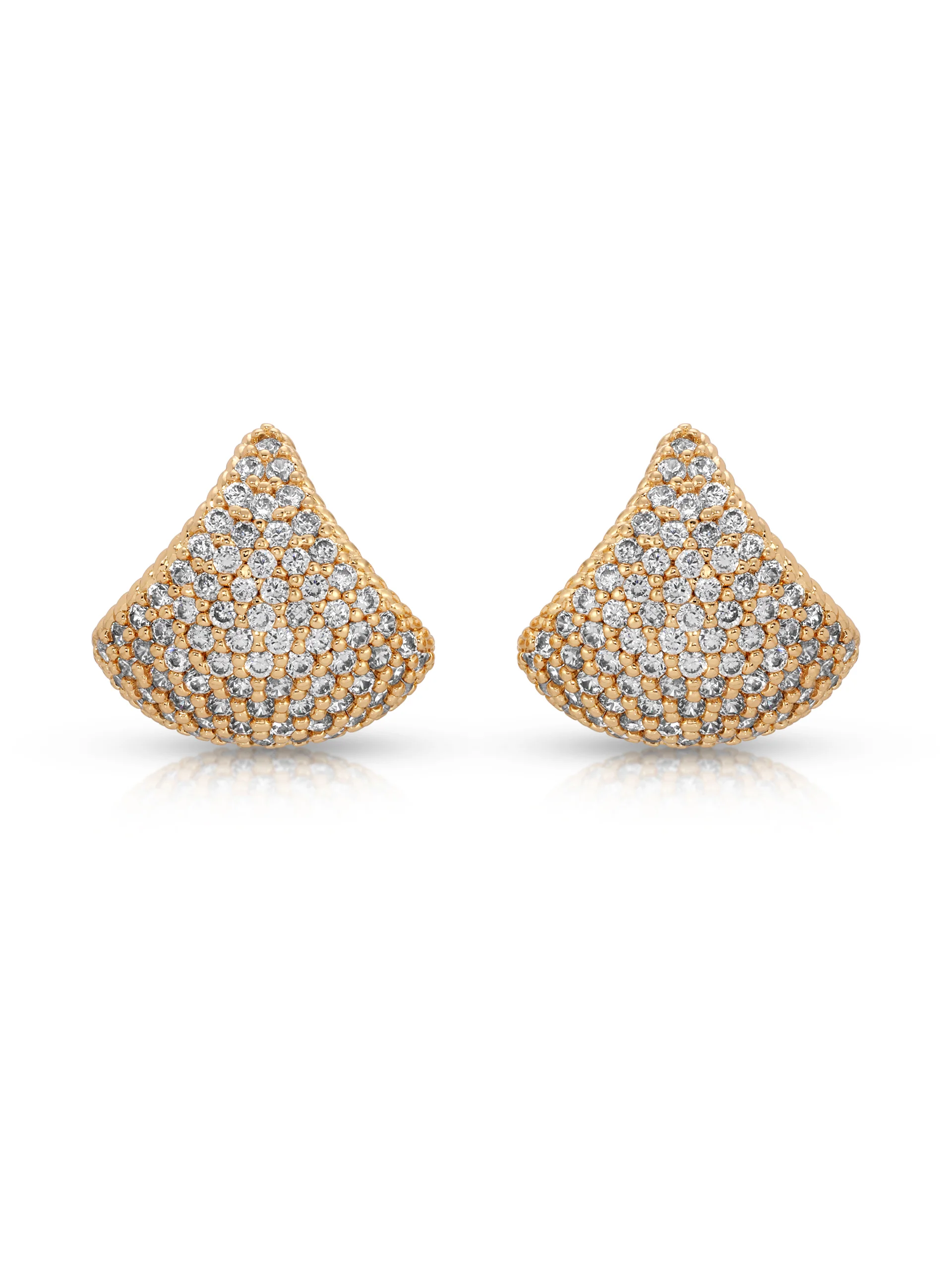 Pavé Encrusted Huggie Hoops