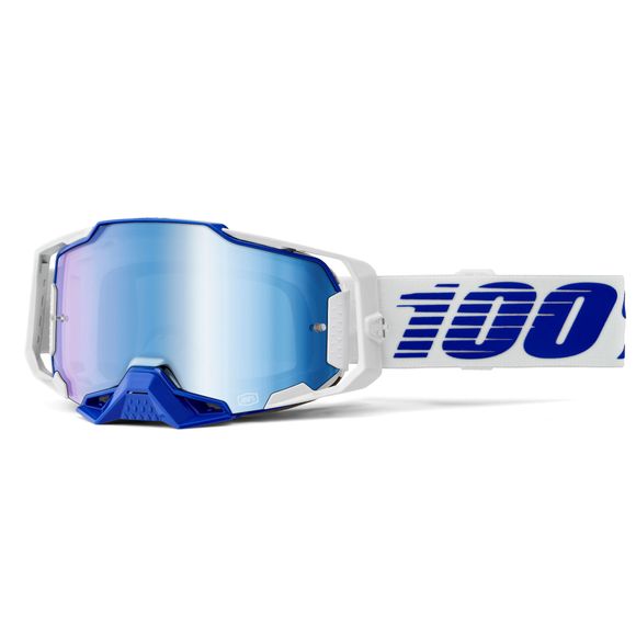 100% ARMEGA Blue cross mask - Mirror Blue 2024 - White / BlueRef: CE1318 / 50005-00031