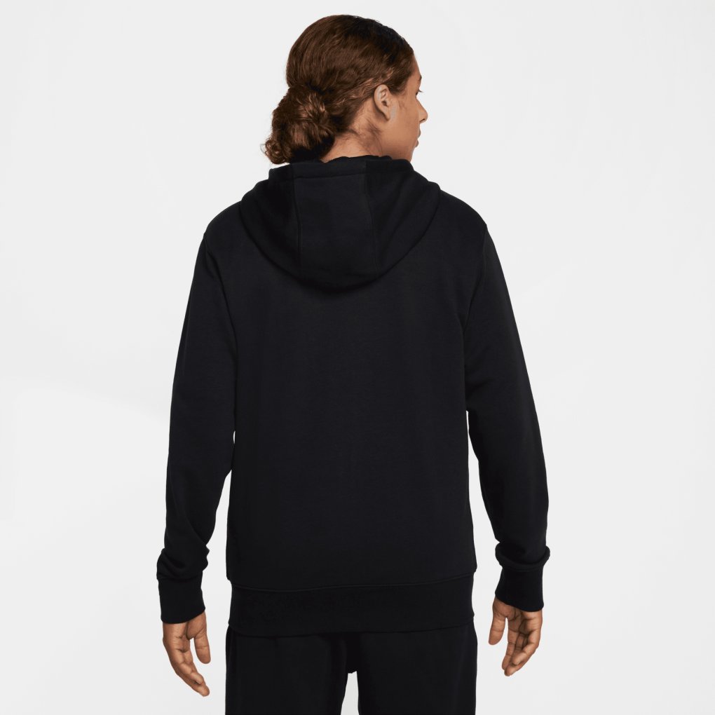 Nike Club Fleece Full Zip Hoody Men - black/black/white FN3884-010