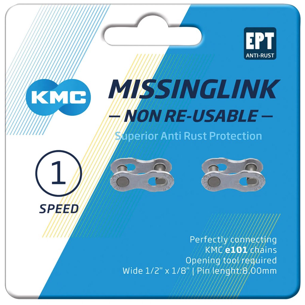 KMC MissingLink 101NR EPT Chain Connector - Singlespeed - 2 pcs.