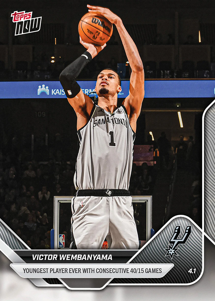 Victor Wembanyama - 2025-26 NBA Topps NOW® - Card 238 - PR: 3693