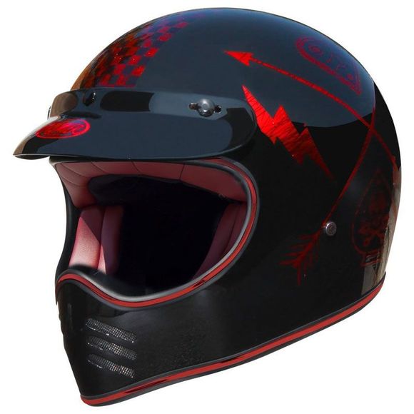 Premier MX Full-Face Helmet - NX - CHROMED - RedRef: PE0222