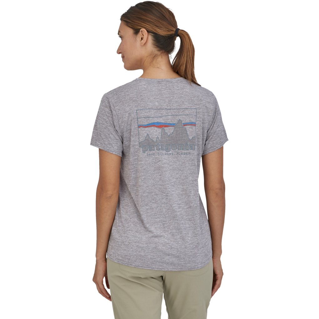 Patagonia Capilene Cool Daily Graphic Shirt Women - 73 Skyline: Feather Grey