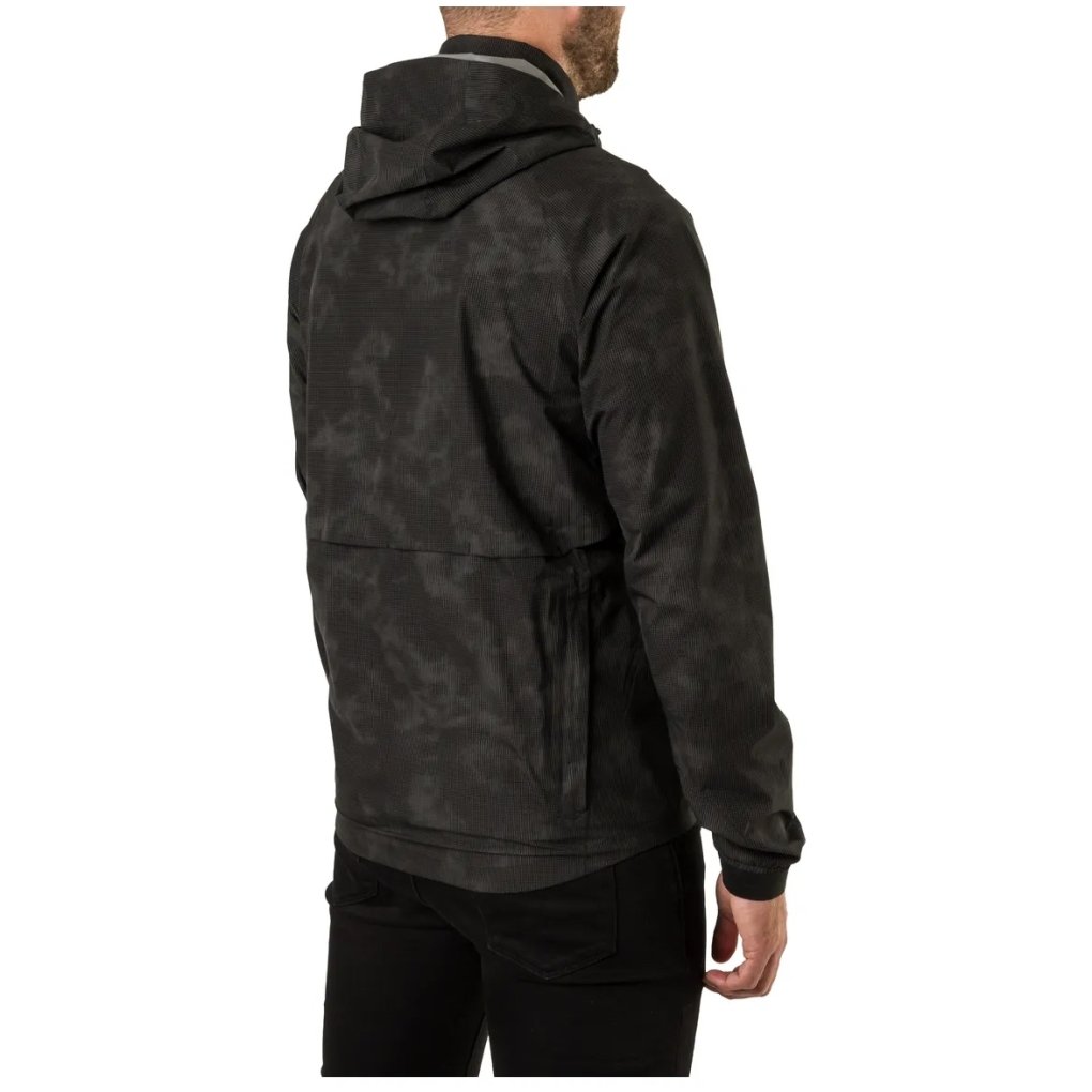 AGU Commuter Compact Reflection Rain Jacket Men - black