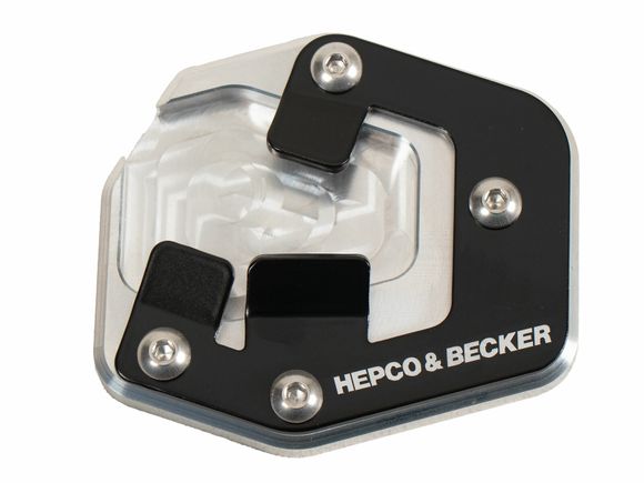 Hepco & Becker side stand extension - black/silverRef: Hbe02578A / 4211557 00 91