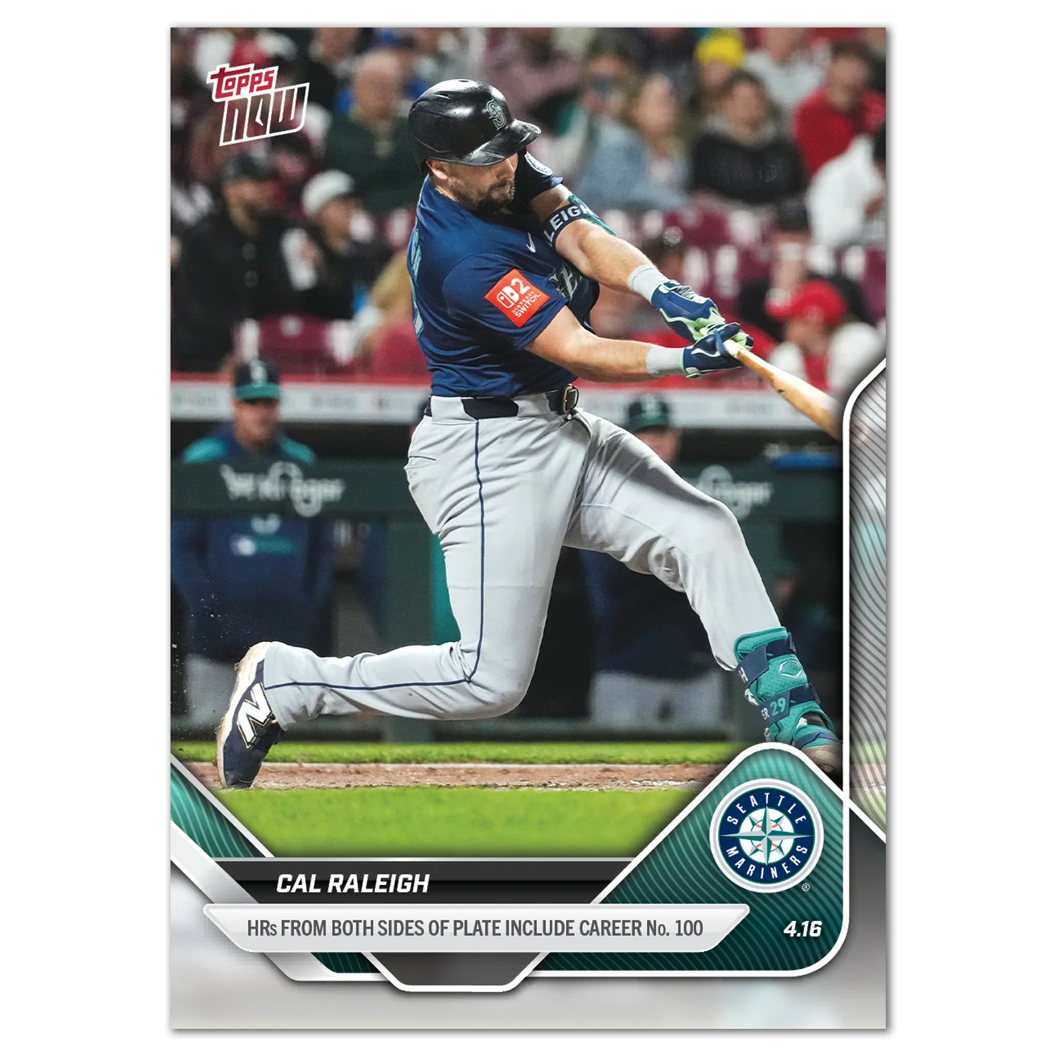 Cal Raleigh - 2025 MLB Topps NOW® - Card 76