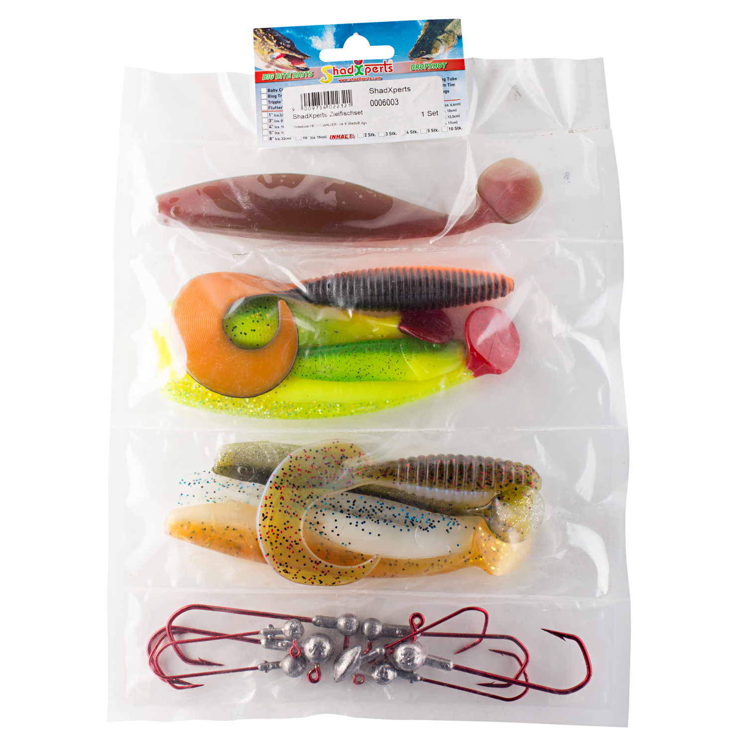 ShadXperts Shad\/Jig Head Set Stillwater Pike\/Catfisch