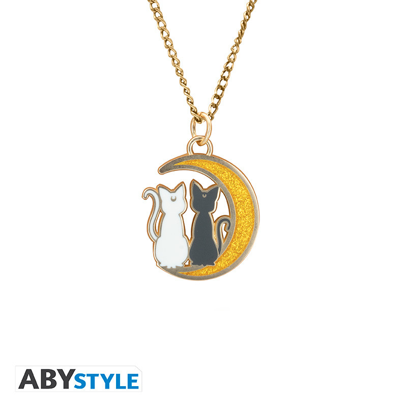 SAILOR MOON Pendant necklace Cats on the moon