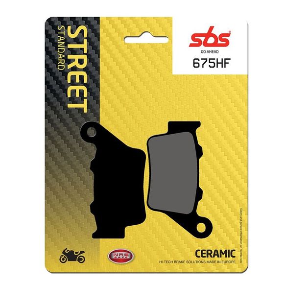 SBS 675HF Organic Front/Rear Brake Pads (Depending on Model)Ref: 675HF / 675000