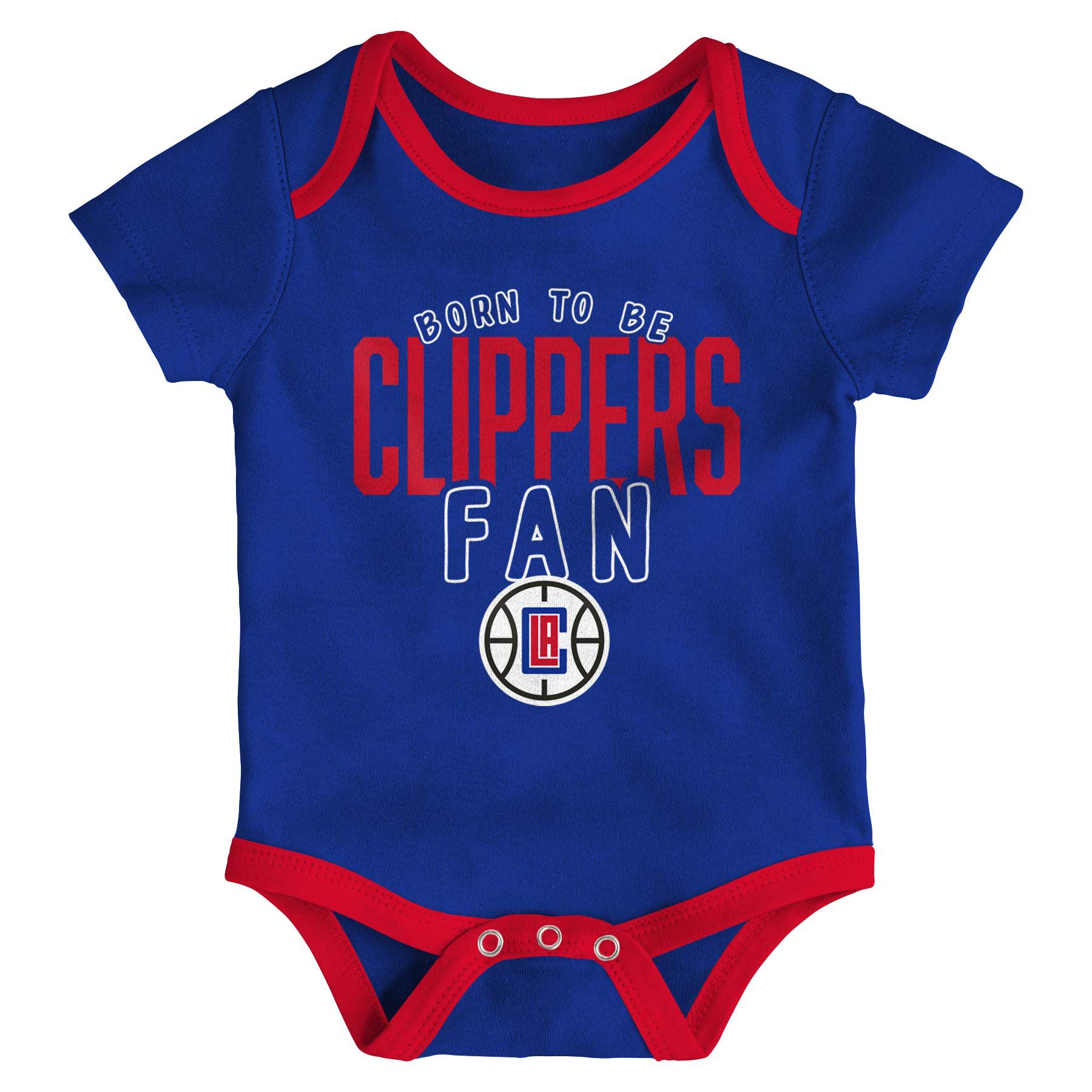Los Angeles Clippers Game Time NBA Baby Bodysuit Set (3-Piece)
