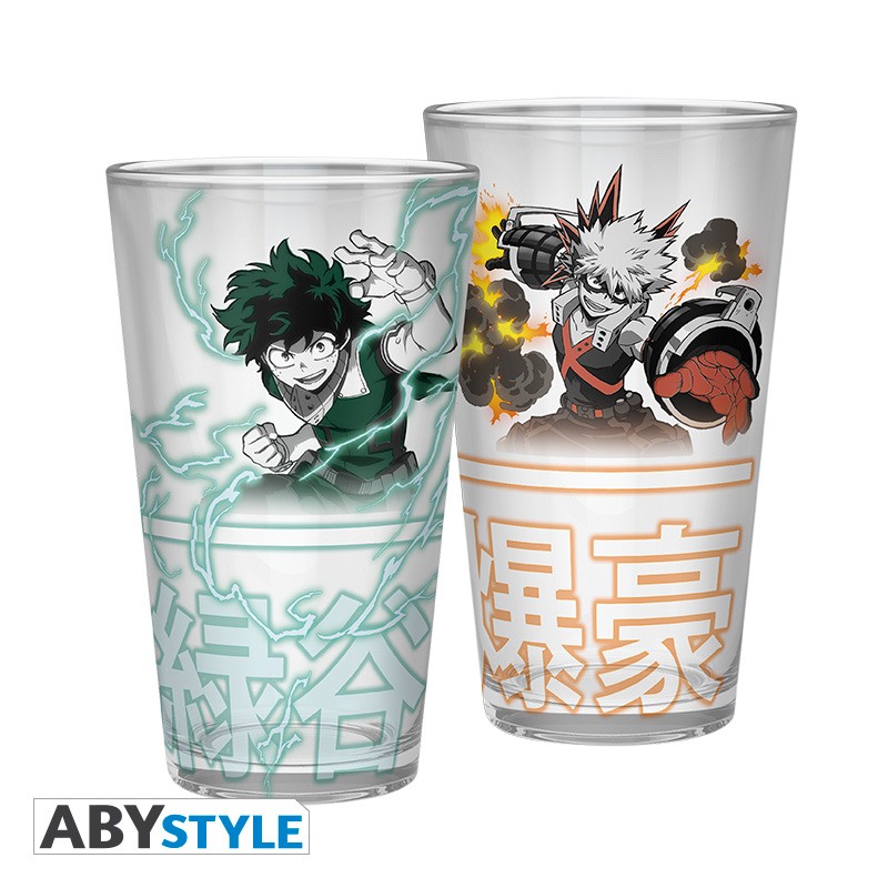 MY HERO ACADEMIA Large Glass Izuku & Bakugo
