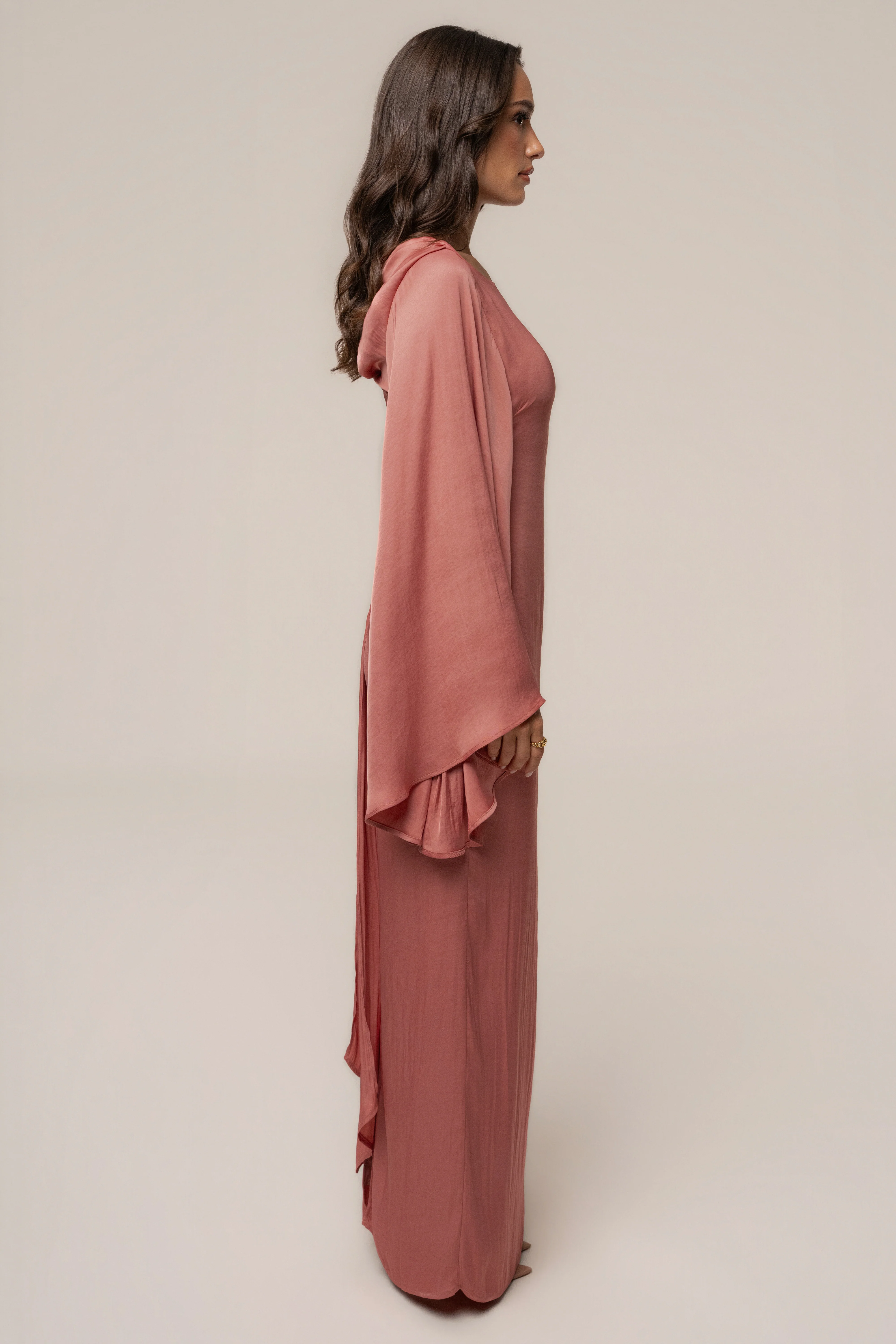 Peach Soft Current Maxi Dress