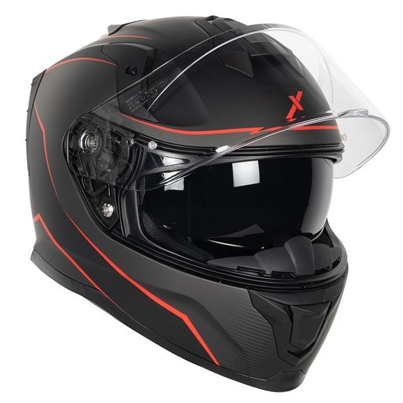 Casque intégral Dexter MIRAGE BLACK/RED - Gris / RougeRef : DX0238