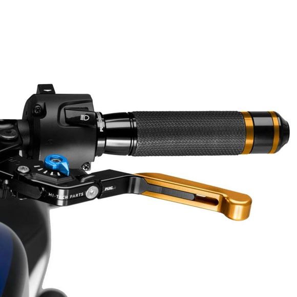 Puig folding extendable clutch lever 3.0 gold universal - blueRef: PUI0156