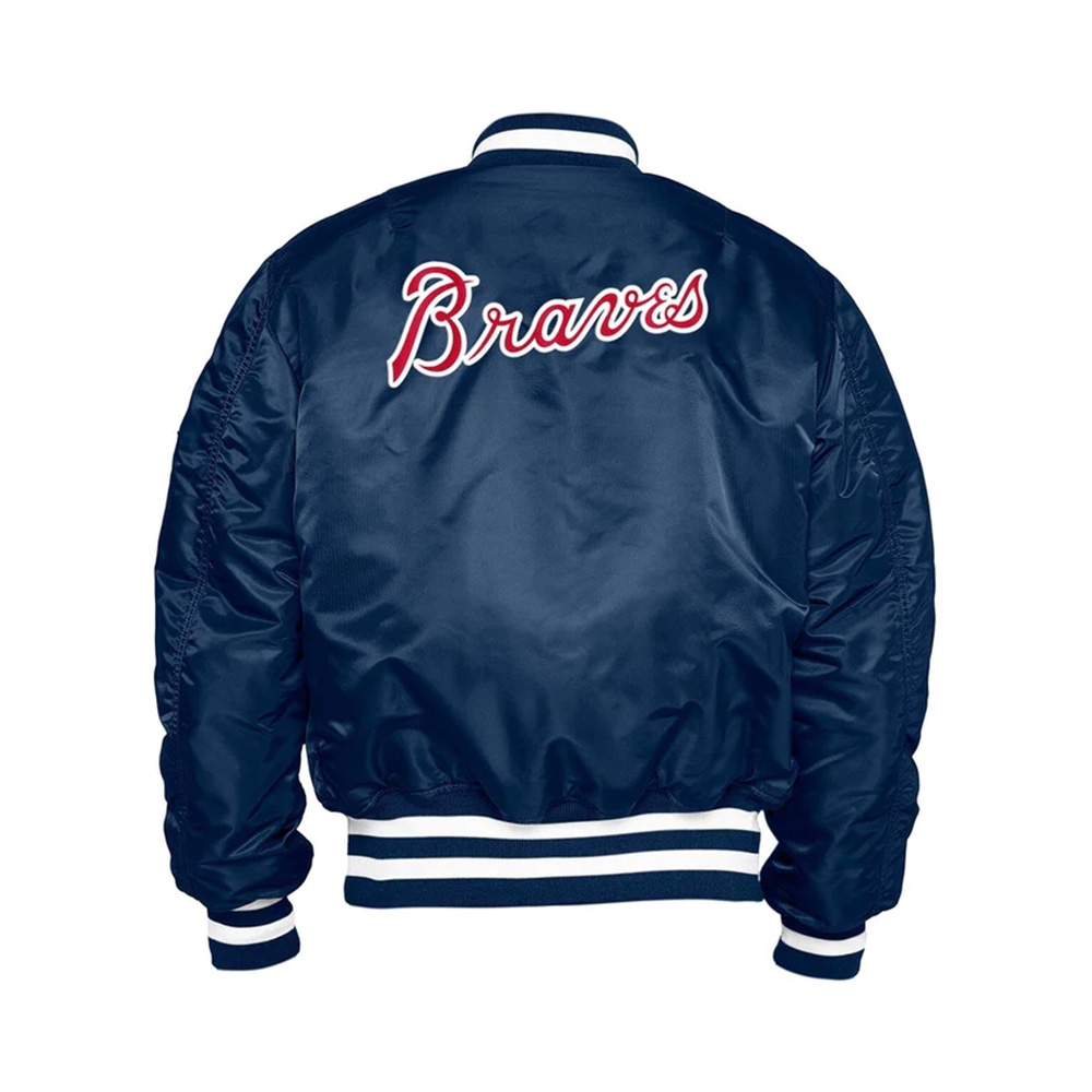 Atlanta Braves New Era x Alpha Industries Reversible Bomber Jacket