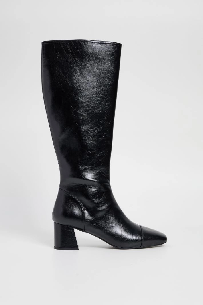 Shiny boots - BLACK