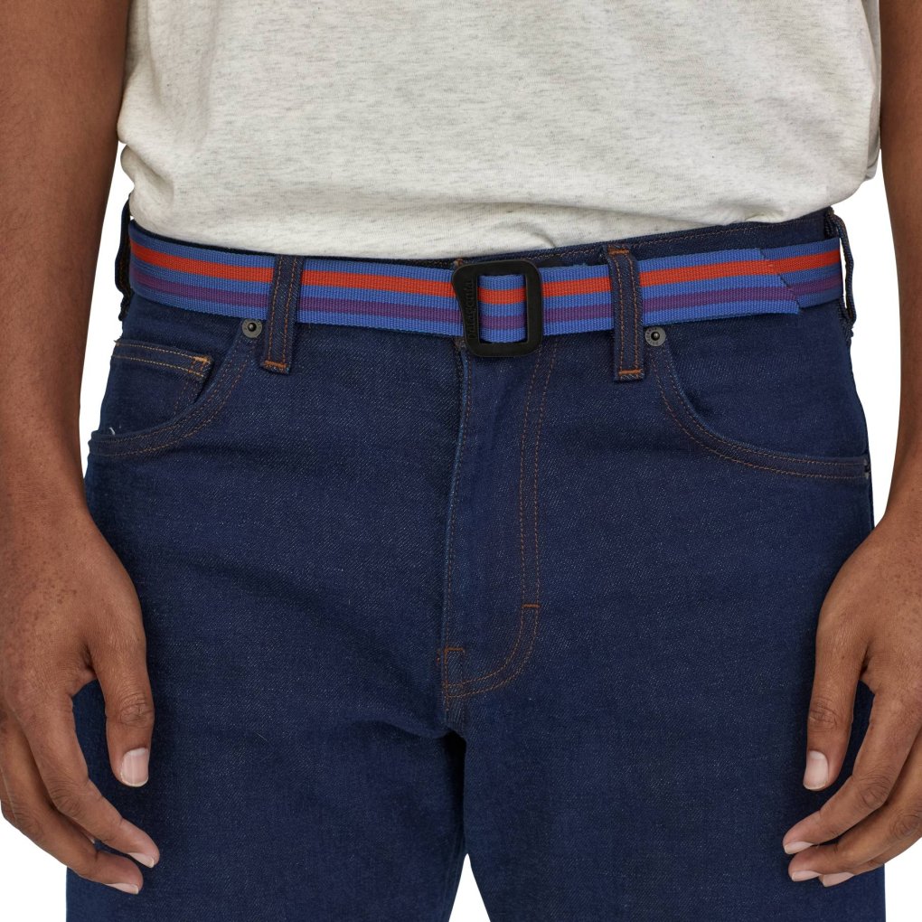 Patagonia Friction Belt - Fitz Roy Belt: Black