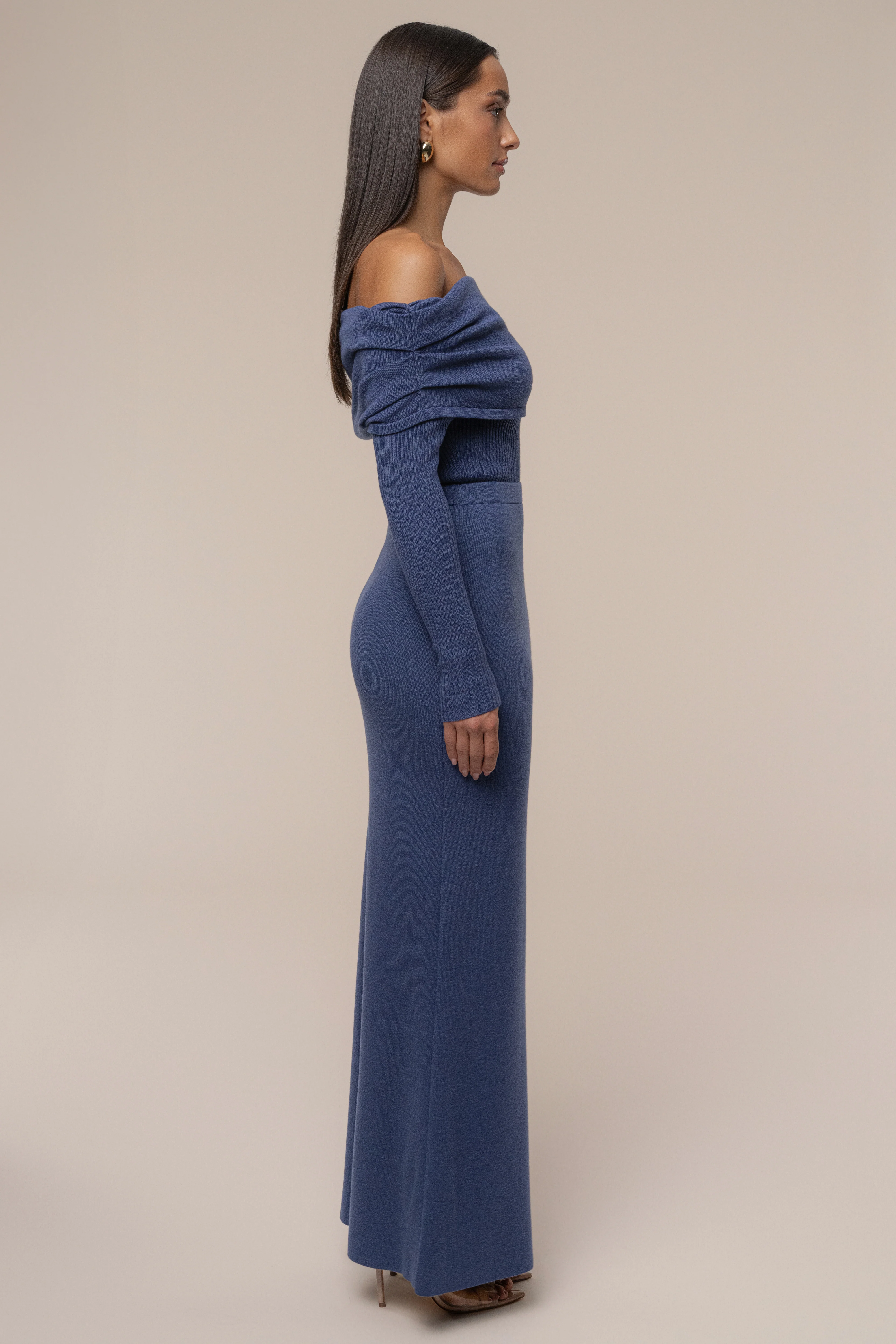 Dusk London Knit Maxi Skirt